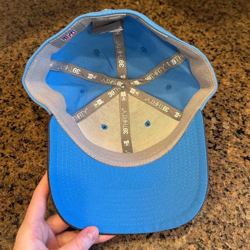 Los Angeles Chargers New Era 39THIRTY Flex‎ Hat Light Blue Charcoal Medium/Large